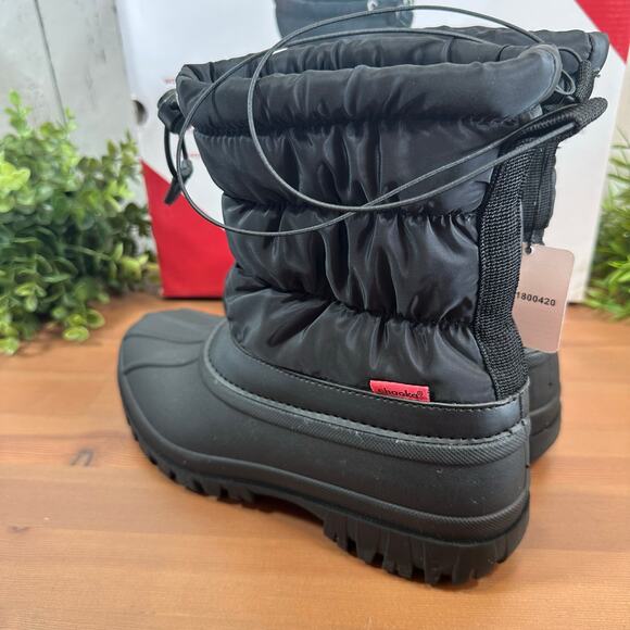 Chooka Women's Black Nylon Puffer Snow Boots Size 6 - Picture 6 of 8